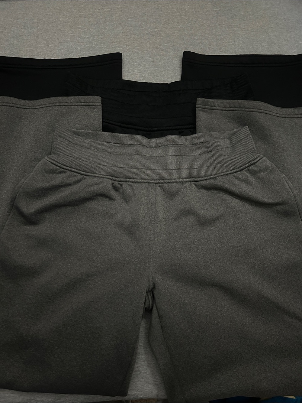 Under Armour Wide Leg Sweatpants  Pants in Gray and Black
